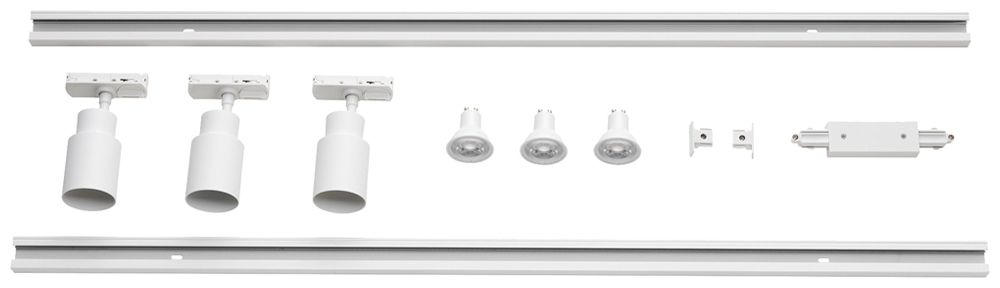 Leuchten-Set SLV PURI 2.0 GU10 1×6W DIM AD1PH weiss 3 Stk