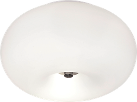 Wand-/Deckenleuchte Optica ø 280x160mm E27, 2x60W, Glas opal