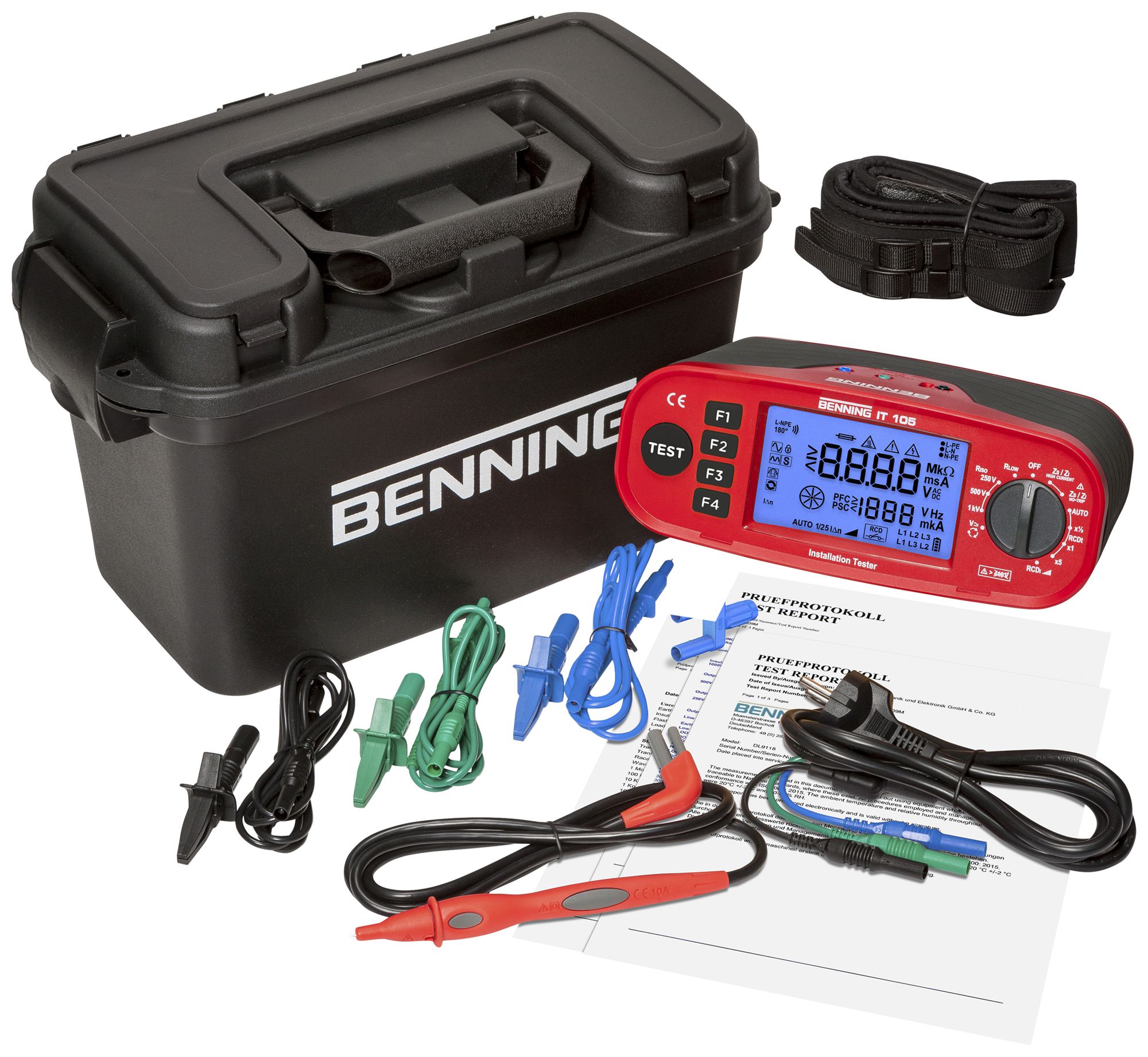 Installationstester Benning IT 105 graphisch