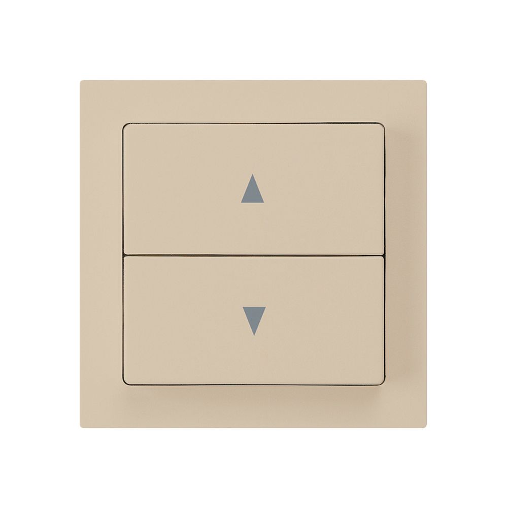 Storentaster kallysto beige mit 2 Funktionstasten Steckklemme