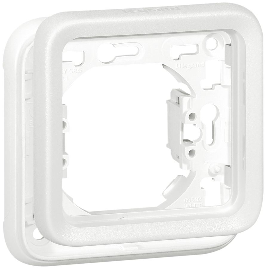 Placca di montaggio INC PLEXO 1×1 bianco