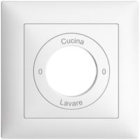Frontset 0-Cucina-0-Lavare EDIZIOdue 88×88mm weiss