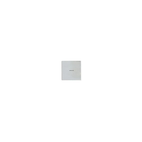 Poussoir EDIZIOdue elegance 1/1 avec symbole ( - ) acier au chrome poli