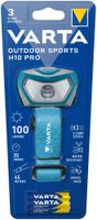 Lampe frontale LED VARTA Outdoor Sports H10 Pro 100lm avec 3×AAA, IPX4, bleu