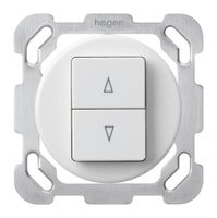 Einsatz zu UP-Storentaster basico weiss mit 2 Funktionstasten Steckklemme