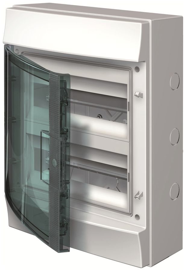 Distributore AP ABB M65W224TN3, 2 file, 24UM, 435×320×155mm, IP65, grigio