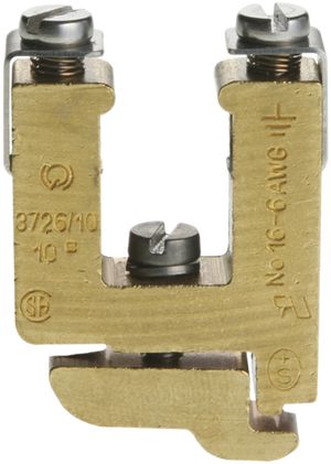Schutzleiter-Reihenklemme Woertz 4…10mm² Schraubanschluss 2×1 G-Schiene