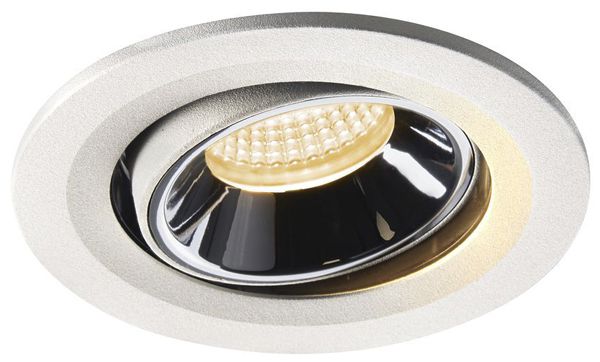 EB-LED-Downlight SLV NUMINOS MOVE S, 8.6W 250mA 690lm 2700K 40° ws/chr