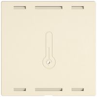 Abdeckset EDIZIO.liv Wiser SNAPFIX® für Raumtemperatursensor 60×60mm cr