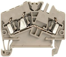 Borne de passage Weidmüller ZDU 2.5-2/3AN connexion à ressort 2.5mm² TS35 beige