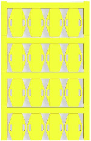 Marqueur de câble Weidmüller MultiCard VT SFX p.Ø7…40mm 24×15mm PA66 jaune