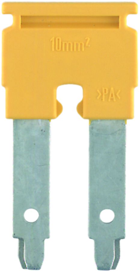 Querverbinder Weidmüller ZQV 10/2 gesteckt 2L 10mm isoliert 57A gelb