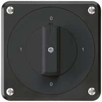 UP-Drehschalter robusto IP55 S0/2P schwarz für Kombination