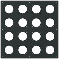 UP-Montageplatte robusto 4×4 Aluminium, schwarz