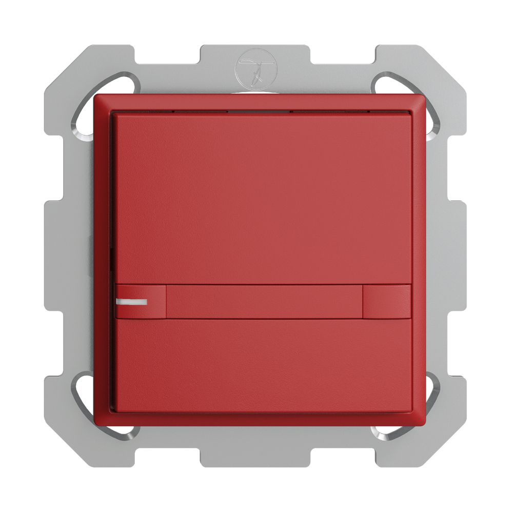 Poussoir ENC KNX 1× EDIZIOdue colore berry RGB avec LED avec insert papier