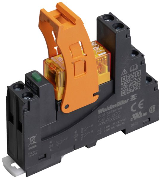 Relais WM CRIKIT S L 2CO 8A AgNi 184…276VAC LED Schraubanschluss RT II