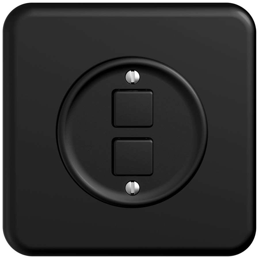 UP-KNX-Taster RGB STANDARDdue SNAPFIX® 2×Taste m.Temperaturfüh.sz