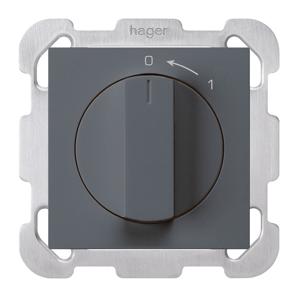 UP-Schwenktaster 0<-1/1L anthrazit kallysto mit Drehgriff