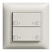 Frontset ON-OFF Dimmer 2K/2T ZEP EDIZIOdue hellgrau