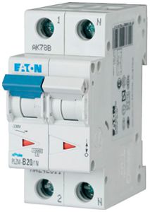 Leitungsschutzschalter Eaton PLZM-C20/1N-MW 1P+N C/20A 10kA 2TE