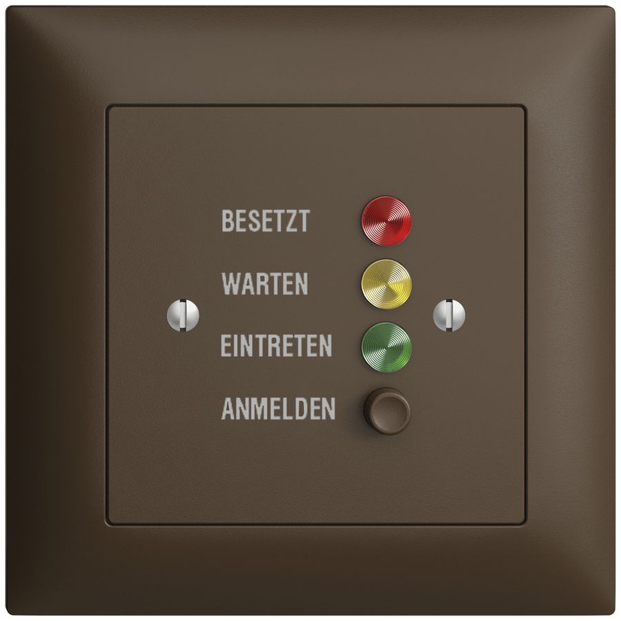 UP-Türstation für Rufleuchte deutsch, EDIZIOdue coffee