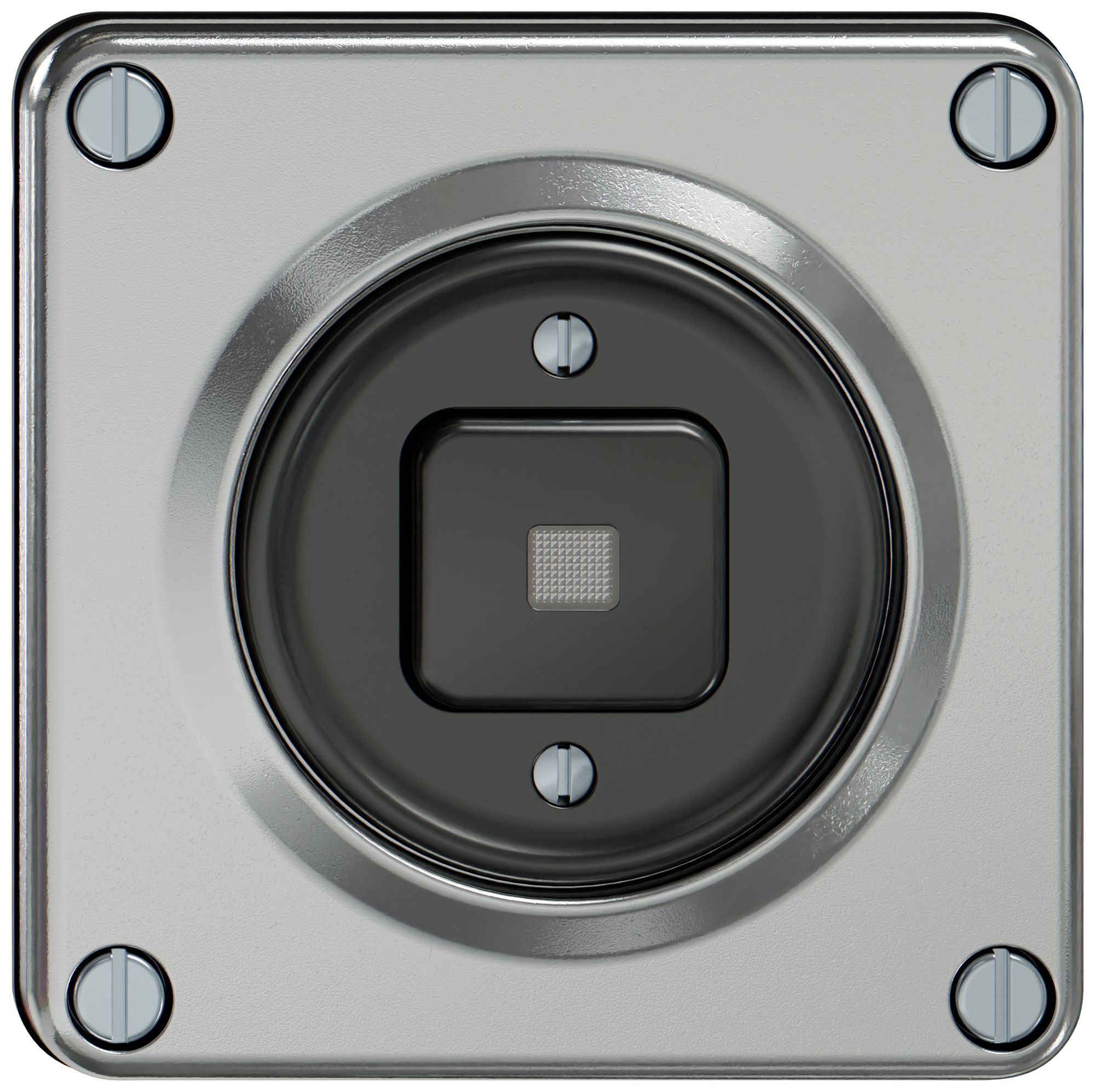 Leuchtdruckschalter ELEMENT Schema 3/1L 16A 250V LED aluminium