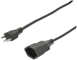 Verlängerung T23/T23 Td 2m 3×1.5mm² schwarz