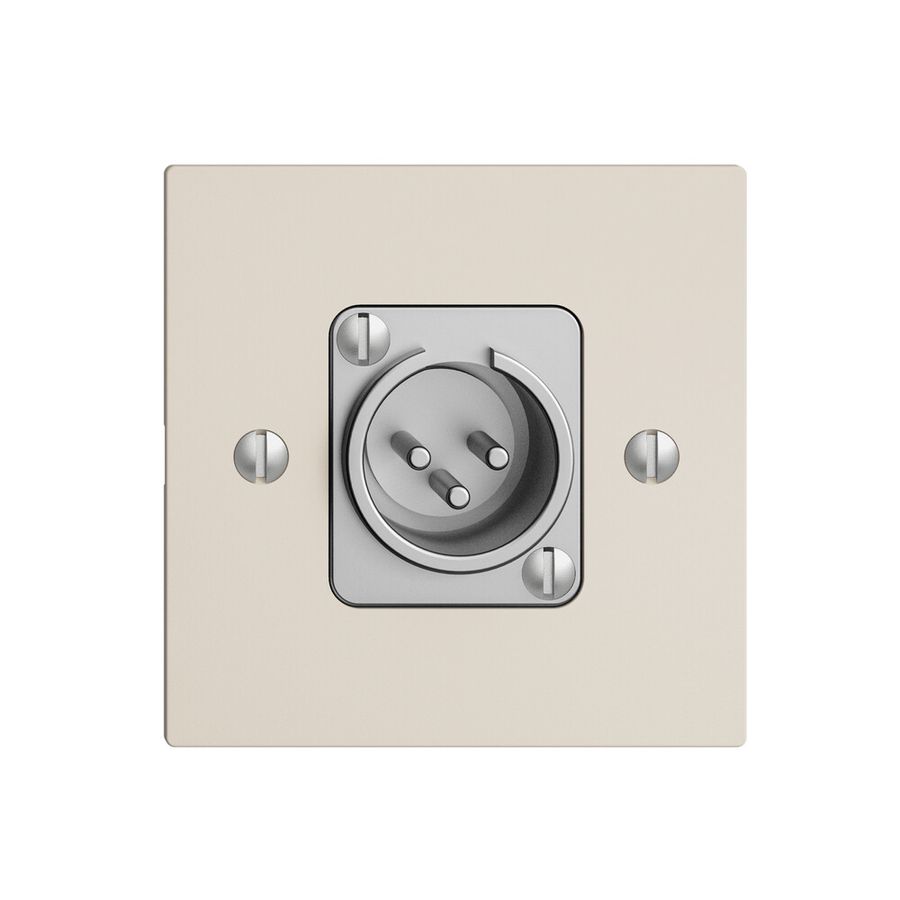 Anschlussdose XLR mit Stecker EDIZIOdue crema