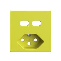 Montageset Feller EDIZIOdue für Steckdose USB 2×Typ C + Typ 13 lemon