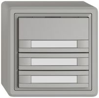 AP-Universaltaster EDIZIO.liv UNI SNAPFIX® 12…48V o.LED 3× 2-Tbed.Pap.hgu