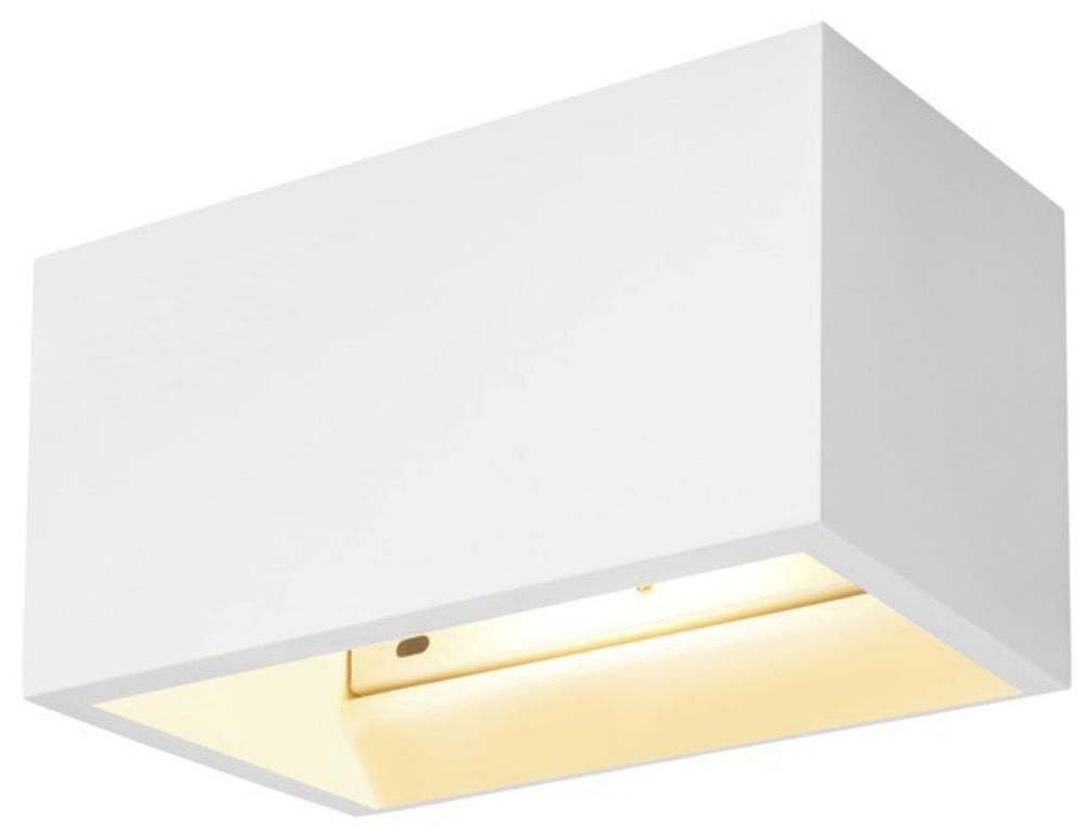 Applique SLV PLASTRA R7s 20W 190×145×125mm plâtre blanc