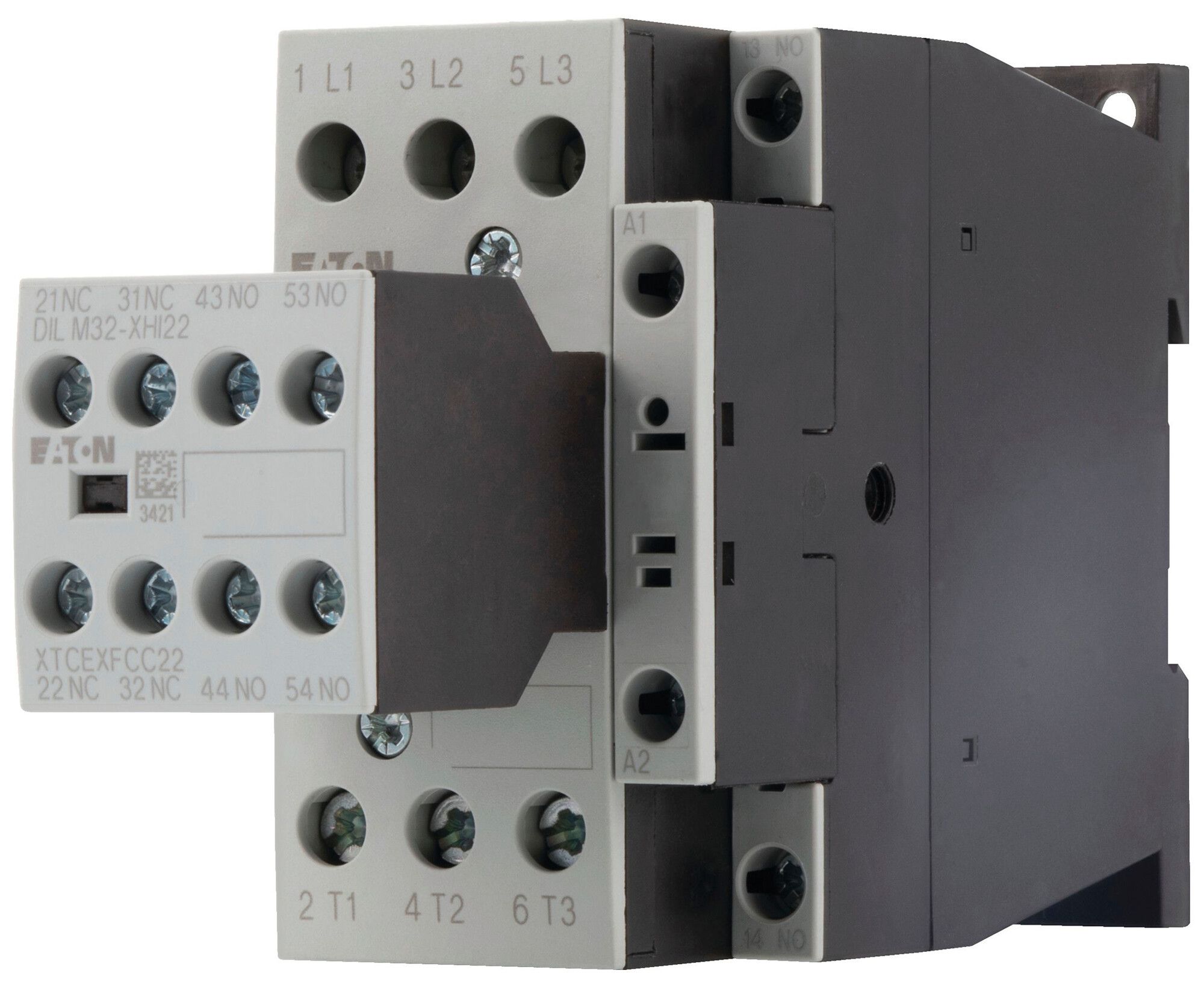 Contacteur de puissance Eaton DILM17-32 230V AC 3NO 40A 18A 7.5kW 4.5kW 24…690V