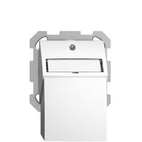 UP-Montageset EDIZIOdue FM, mit Flachauslasshaube, für 2×Keystone, weiss