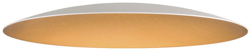 Abat-jour SLV LALU ELYPSE acier Ø330×35mm blanc or à teinte unie