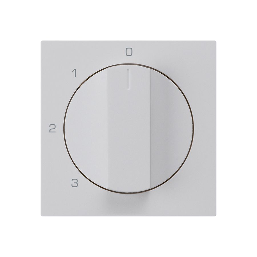 Abdeckset kallysto zu Drehschalter 0123 hellgrau