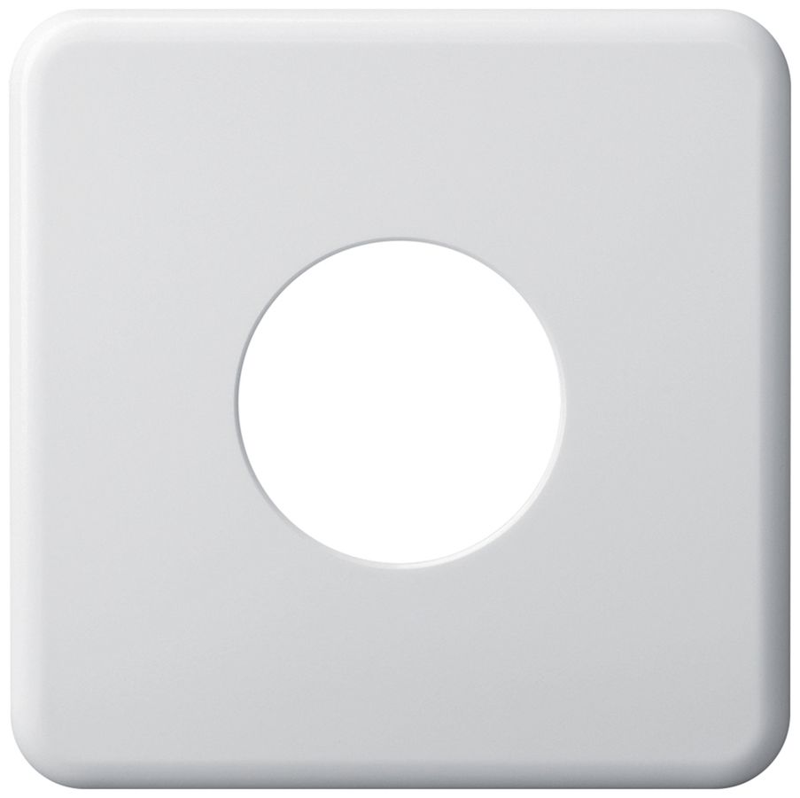 Abdeckplatte basico II Ø43mm weiss