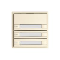 Poussoir universel EDIZIO.liv UNI SNAPFIX® 12…48V a.LED 3× comm.2T étiqu.cr