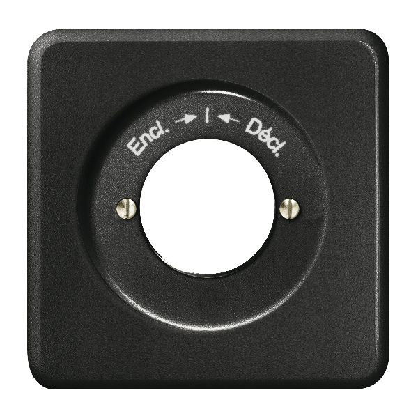 Kit frontal ENC Encl. -I-Décl. noir pour cont.rot.imp.à clé FH