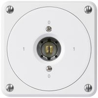 UP-Steckschlüsselschalter robusto ohne Klappdeckel 0/1P weiss Kombi Vierkant