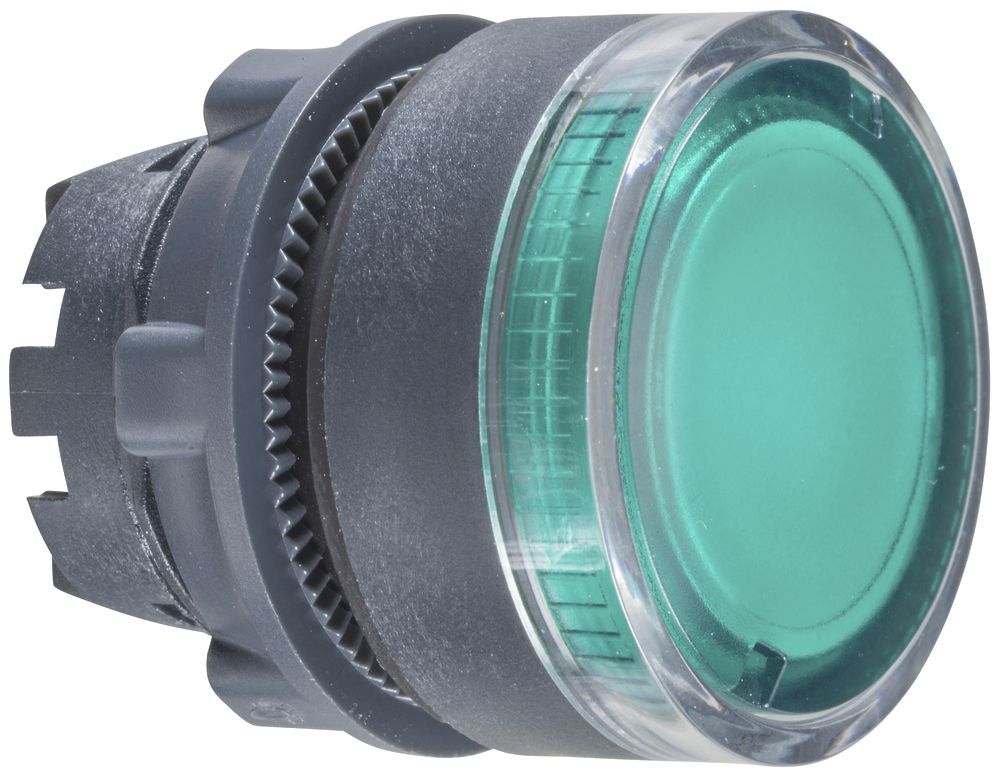Parte frontale per pulsante lum. Schneider Electric verde