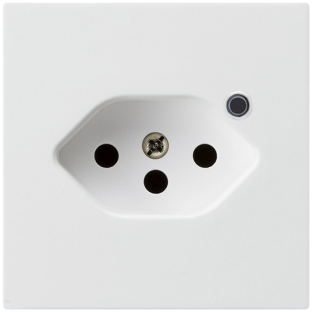 Steckdose Hager kallysto 1×T13 beleuchtet A ultraweiss