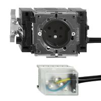 Presa INS FH T15 nero 53mm Snap per cavo piat.powerbus