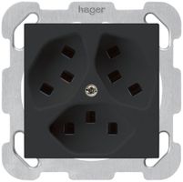 Presa INC Hager kallysto 3×T23 B nero