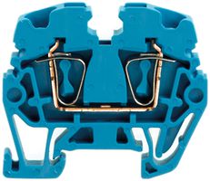 Morsetto di passaggio Weidmüller ZDUA connessione a molla 2.5mm² TS15 blu