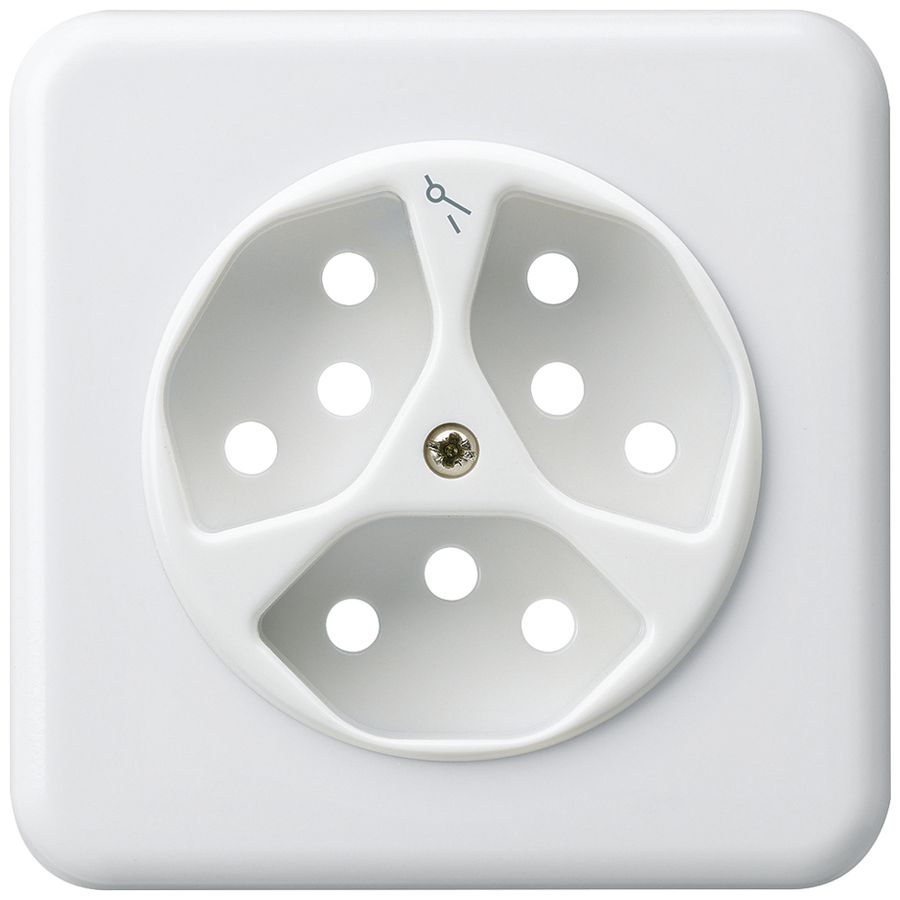 Kit frontale INC basico 3×tipo 13/1 86×86mm bianco