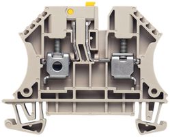 Morsetti sezionatori di prova WM WTR 4 connessione a vite orientabile TS35 beige