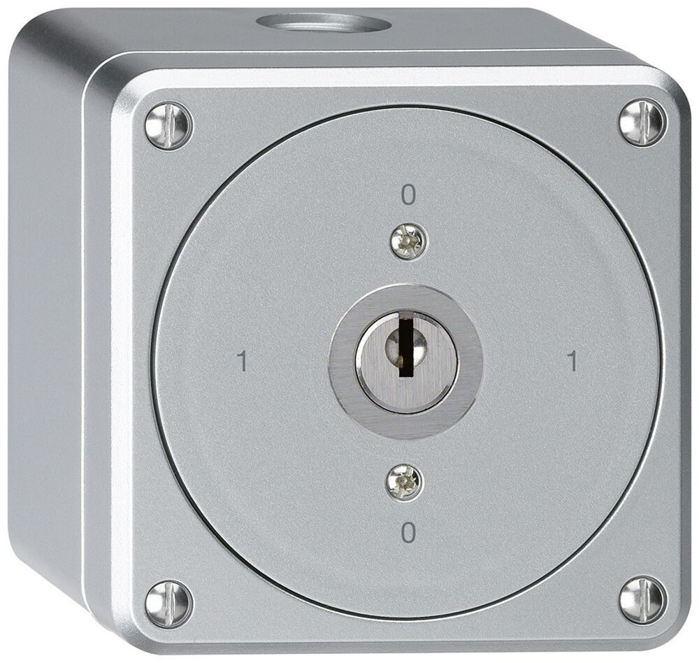AP-Schlüsselschalter robusto ohne Klappdeckel 0/3P aluminium