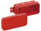AP-Abzweigdose 2K-Mini AB SB-L 89×43×38mm, rot