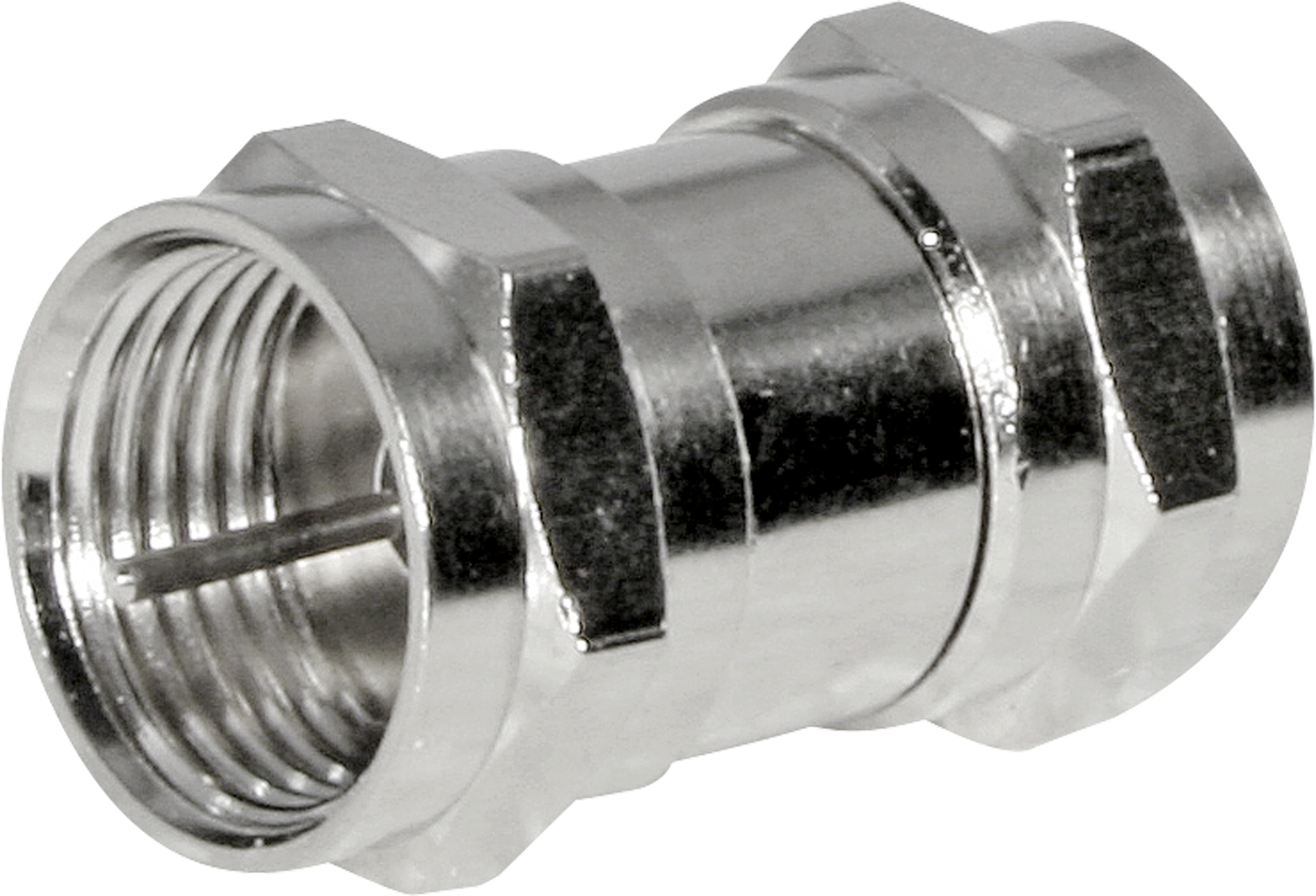 Connetore di passaggio S R/TV m-m DIN a vite