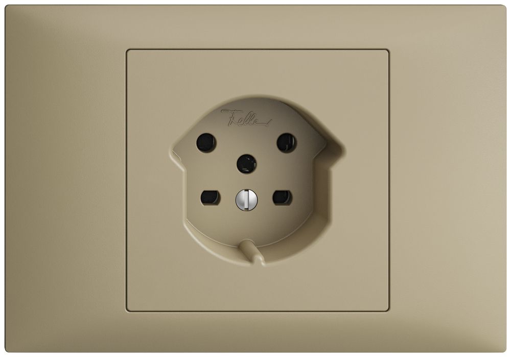 EB-Steckdose EDIZIOdue BKE T15 sand